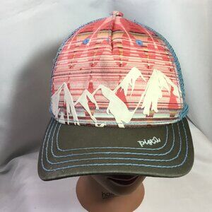 PISTIL Women’s McKinley Mountain Graphic Coral Trucker SnapBack Hat